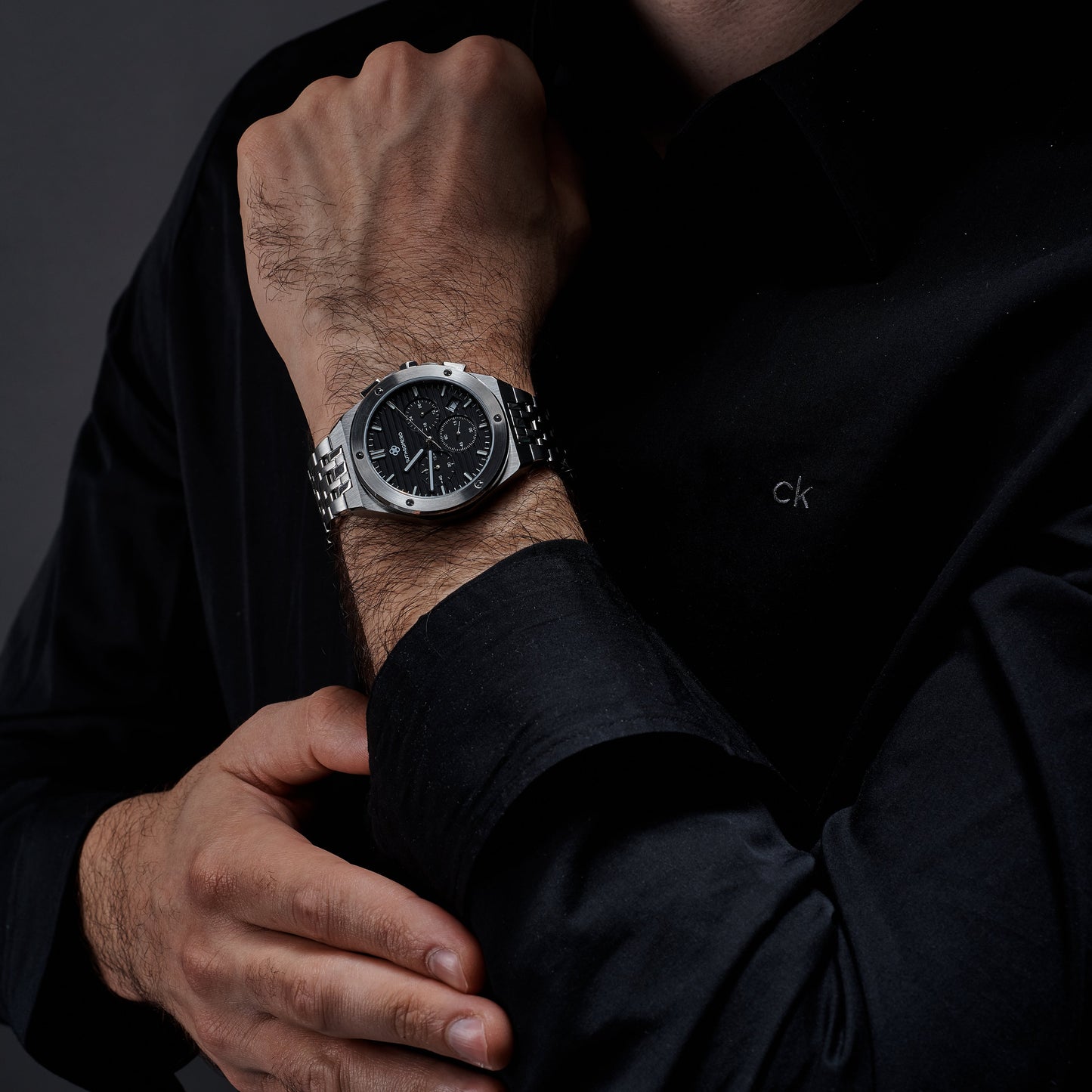 SILVER JETLINER - BLACK DIAL - Guti Romero