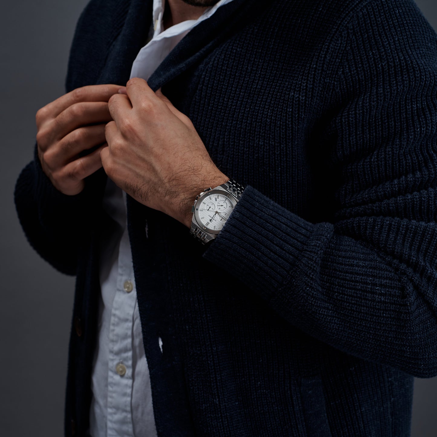 SILVER JETLINER - WHITE DIAL - Guti Romero
