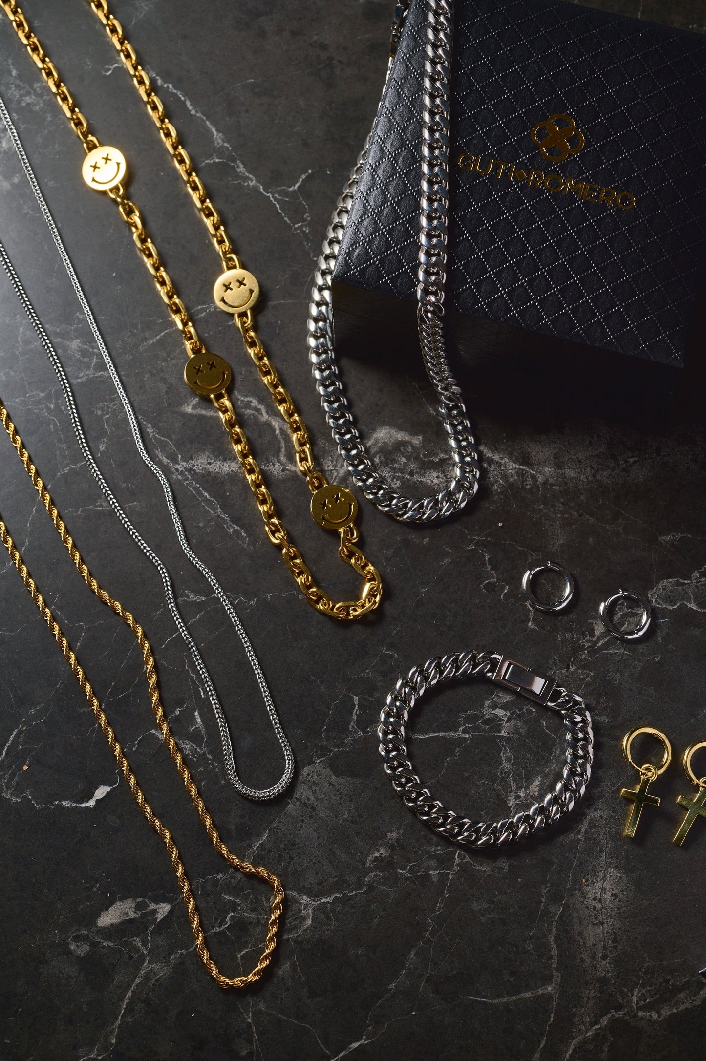 SMILE CABLE CHAIN - 6MM GOLD - Guti Romero