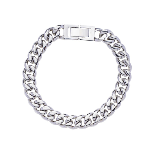 CUBAN BRACELET 10MM - SILVER - Guti Romero