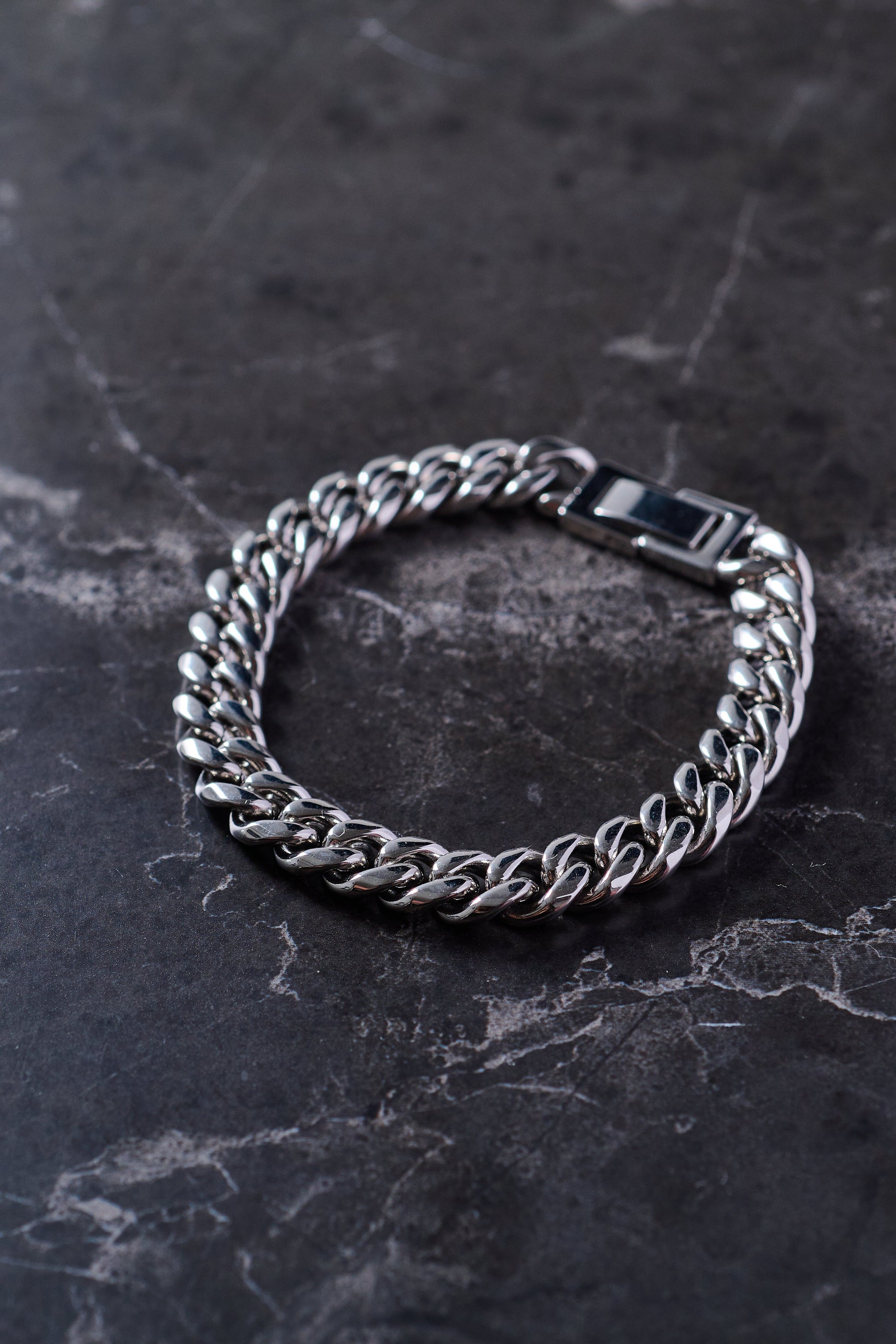 CUBAN BRACELET 8MM - SILVER - Guti Romero