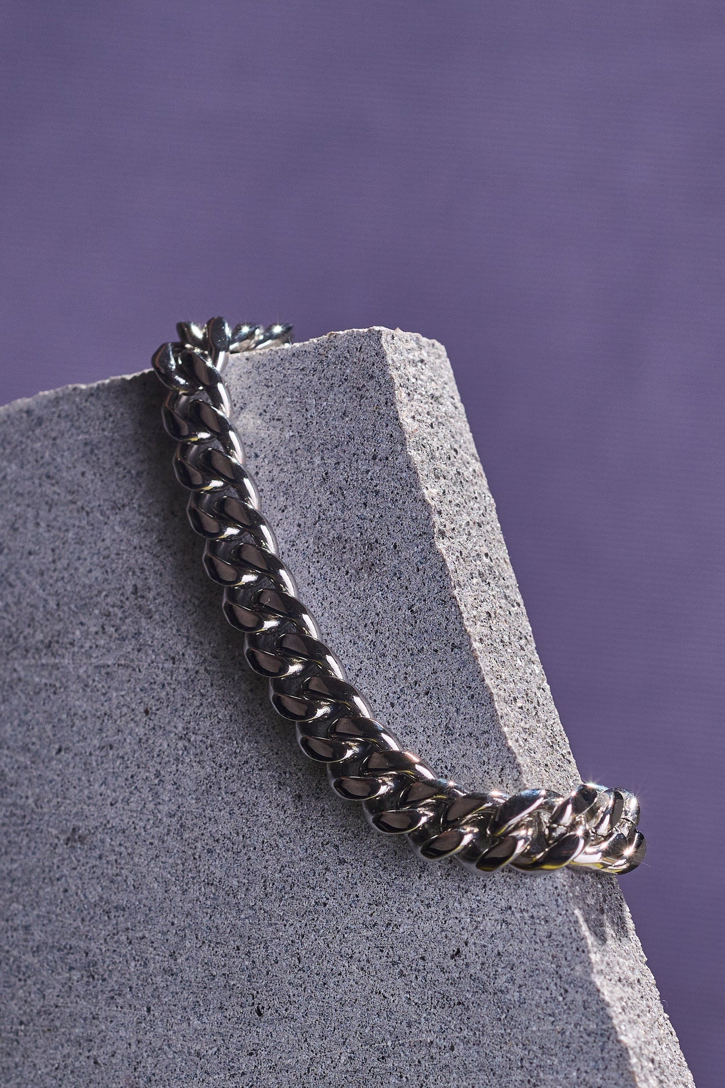 CUBAN CHAIN 8MM - SILVER - Guti Romero